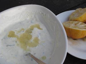roasted lemon yoghurt sauce 2 Katinkas Kitchen 070